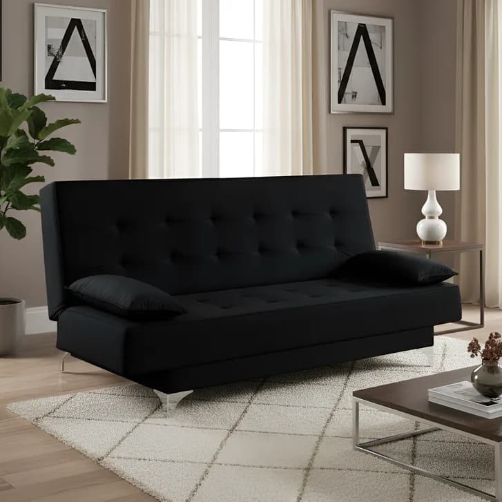 Sofá Cama Reclinável Maverick Casal Tecido Veludo Sala Estar Quarto  - MJL