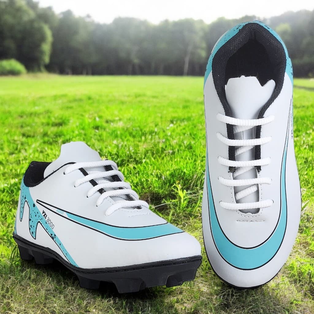 Chuteira Infantil De Campo com Travas  Confortável Moderna Colorida Fashion Resistente