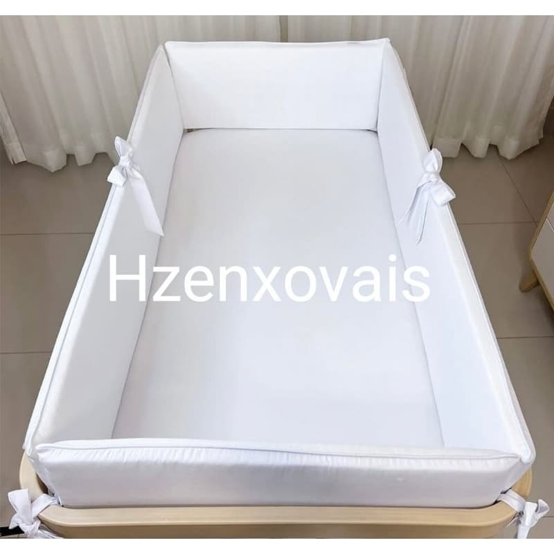 kit 4 peças protetor de lateral grade, antissufocante, maternidade, menino, menina