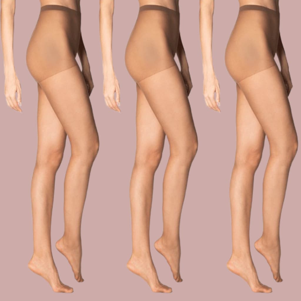 Kit 3 Meia Calça Loba  Clássica Fio 15 Fina 5760-001