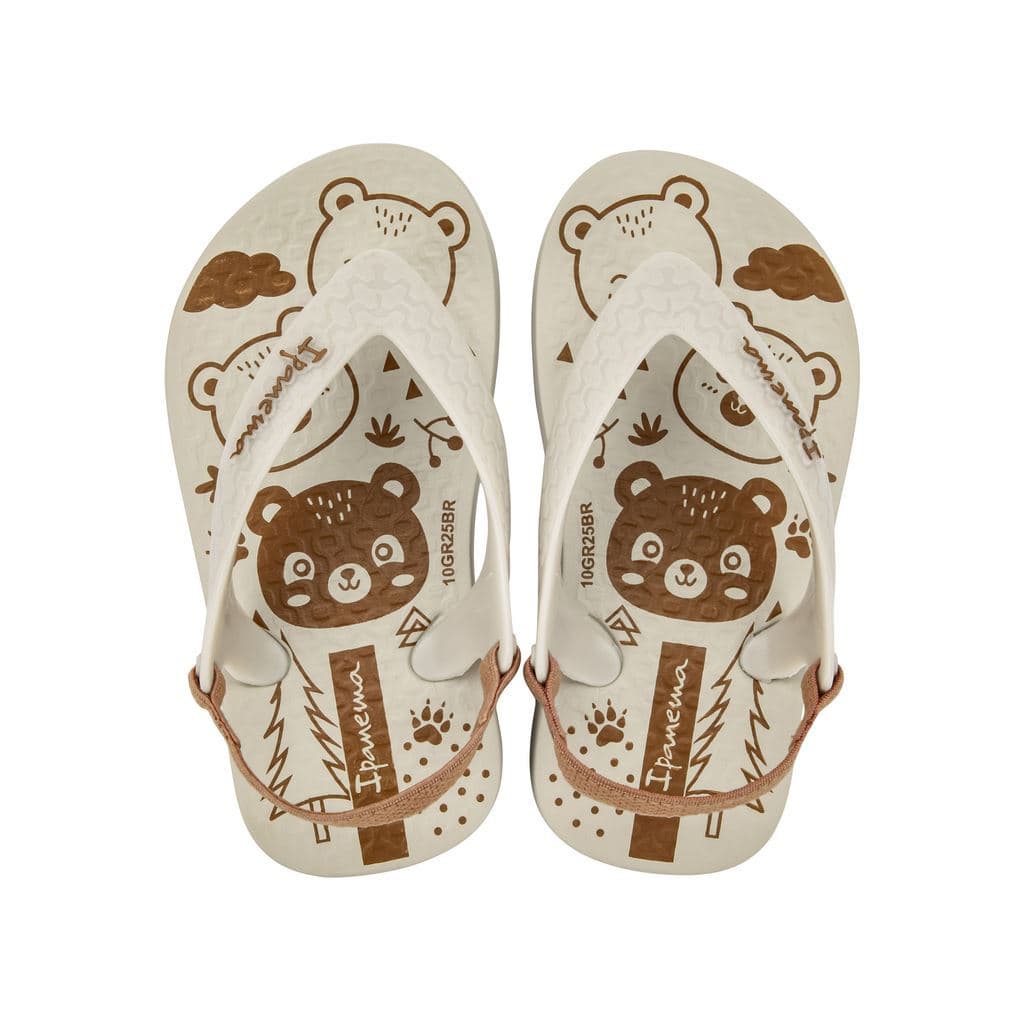 Chinelo Baby Masculino Ipanema Kids com elastico - Leão - Tubarão - Original