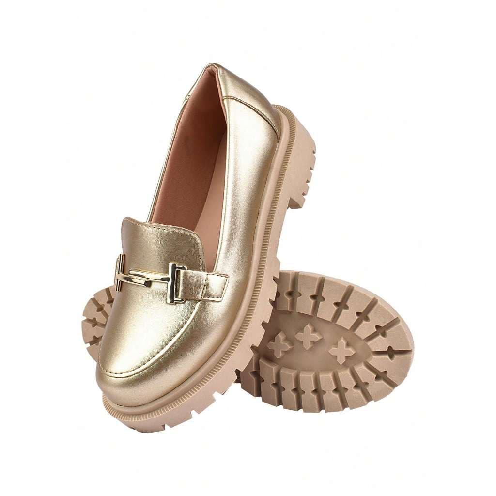 Sapato Mocassim Tratorado Salto Confort Mulher Blogueira Novo Promoção