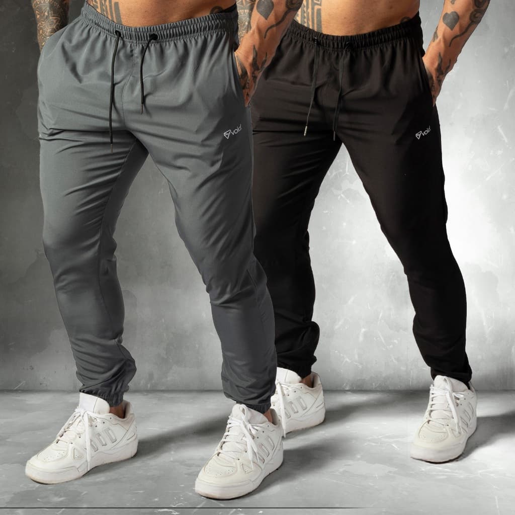 Kit 2 Calças Jogger Tactel Com Elastano Masculino Impulse