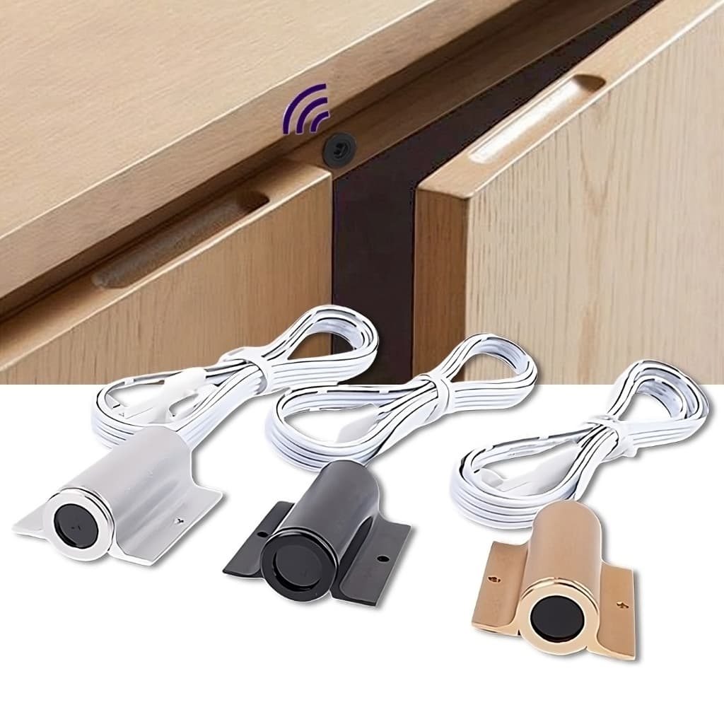 Interruptor Sensor IR de Abertura de Porta 12-24V Automático para Iluminação de Móveis e Armários