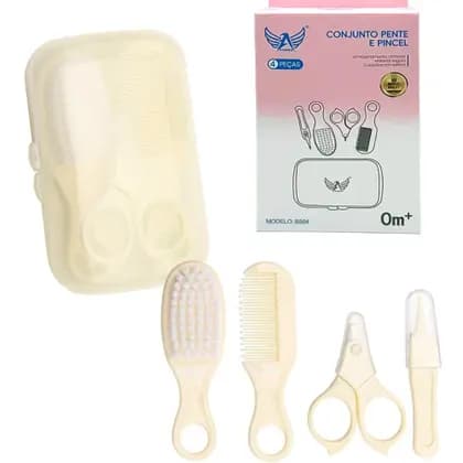 Cuidados Delicados: Kit de Higiene Infantil e Escova BS04 - 4 Peças Essenciais!