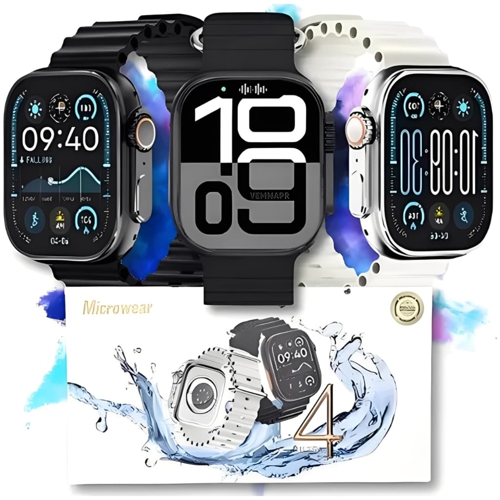 Smartwatch U4 Ultra Prova Dagua Série 10 Lancamento 2025 Original Microwear