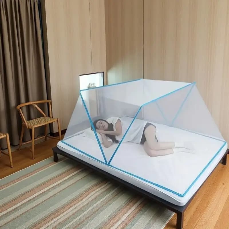 Mosquiteiro Portátil Rede Anti-Mosquito Retratil Te Proteje Contra Mosquitos e Insetos a Noite