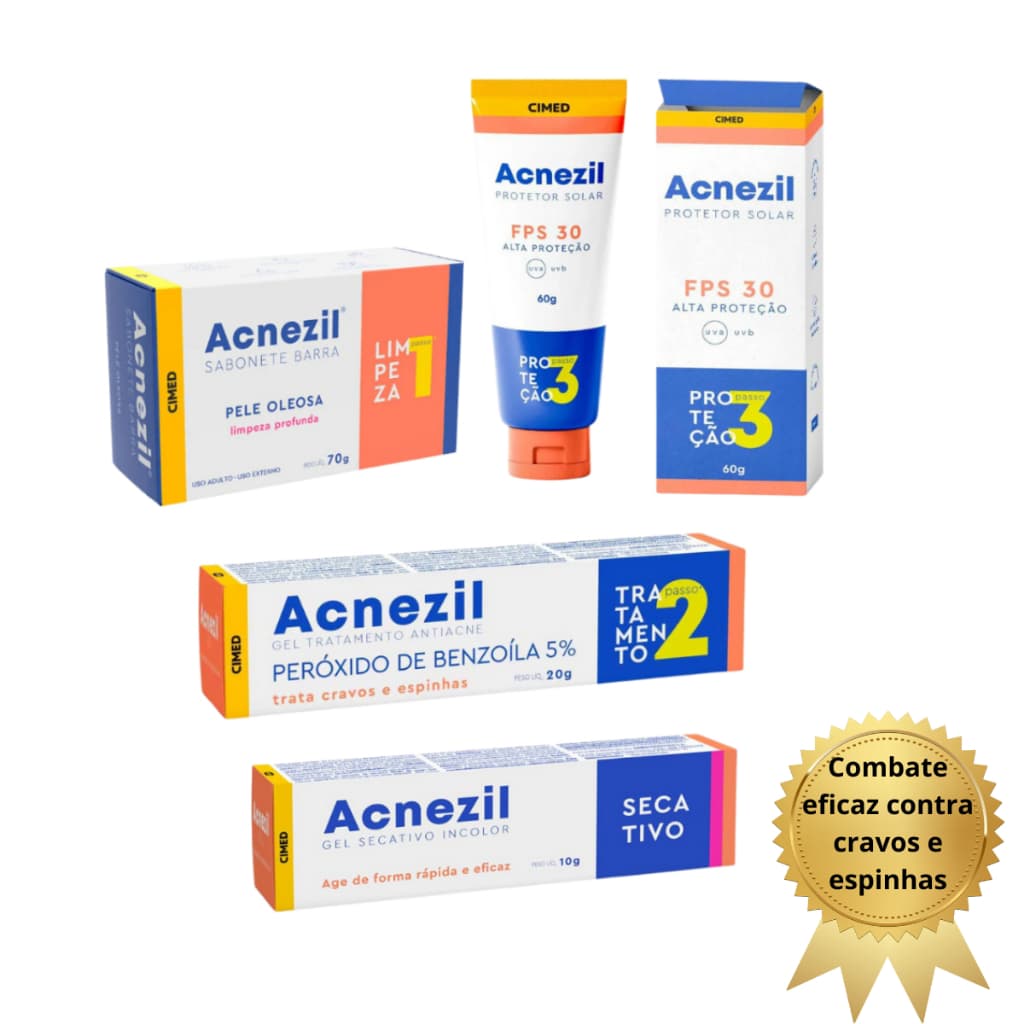 Acnezil: Kit Completo para Pele Oleosa