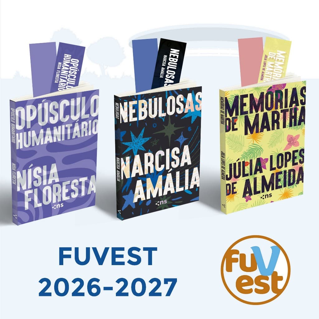 Kit FUVEST 2026 - Nebulosas, Opúsculo Humanitário e Memórias de Martha