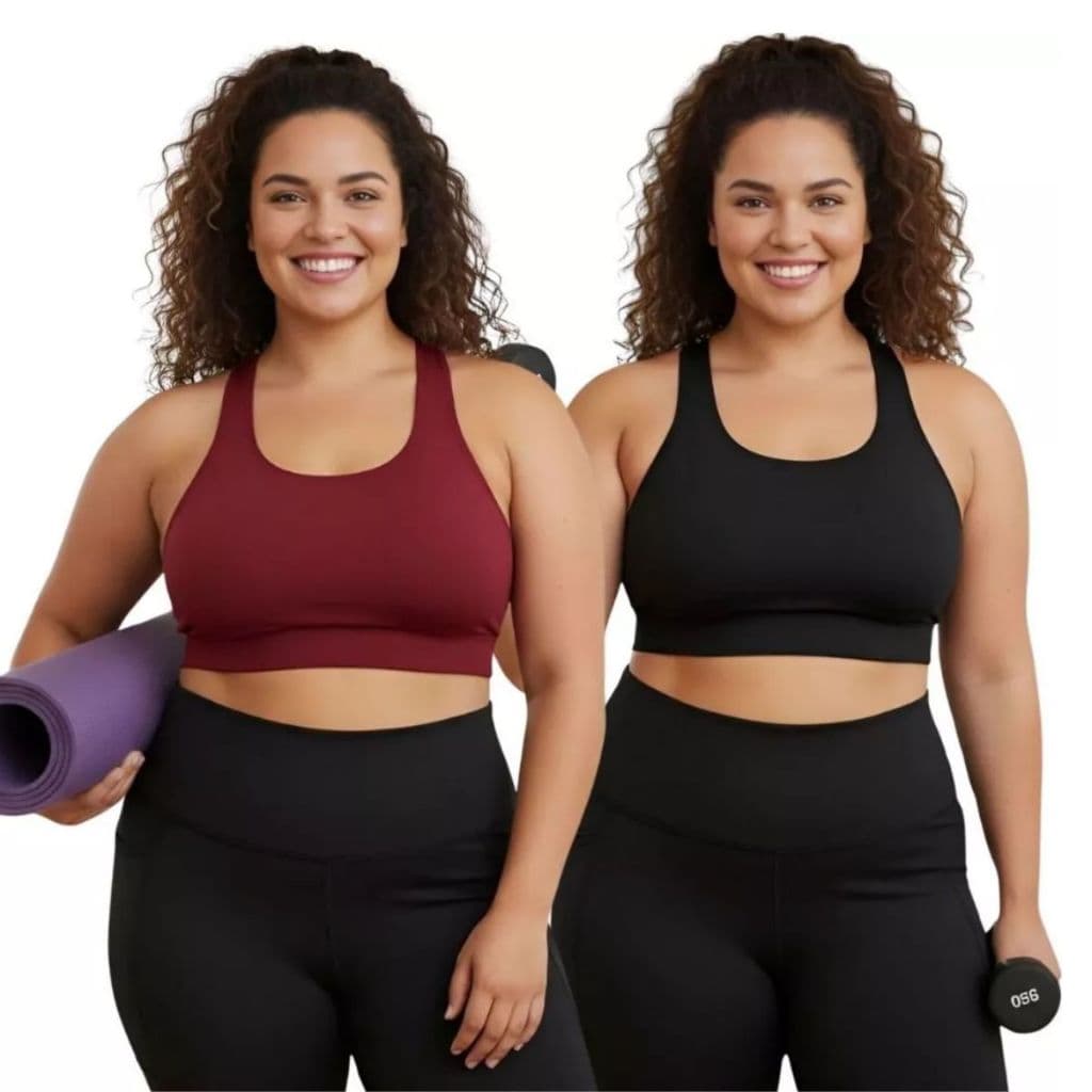 Kit 4 Top Fitness Feminino Moda Plus Size Roupas Femininas