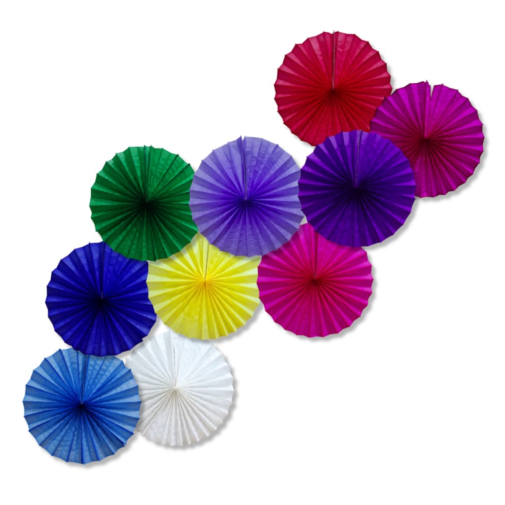 Enfeite fiorata leque Flor Circular Grande Decorativo De Papel