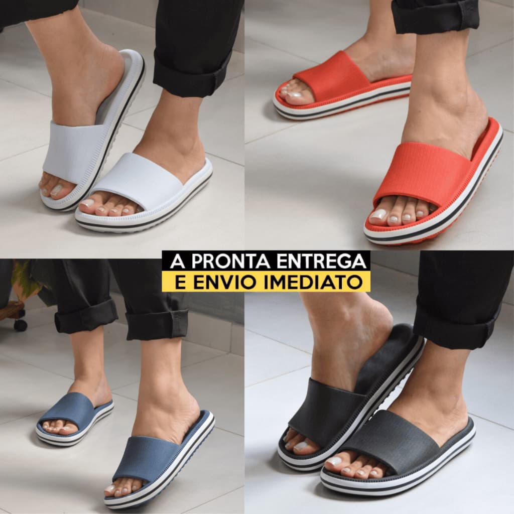 Sandália Ortopédica Feminina 33 Ao 43 Anatômica Leve e Macia EVA