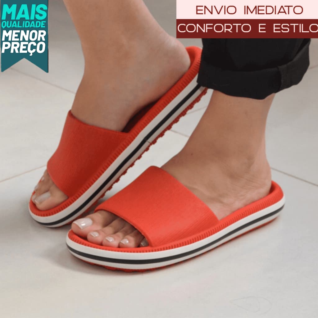 Sandália Feminina Ortopédica Anatômica 33 Ao 43 Super Macia EVA Premium