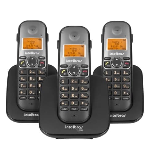 Telefone sem fio digital com Viva-Voz TS 5123 com dois ramais adicionais