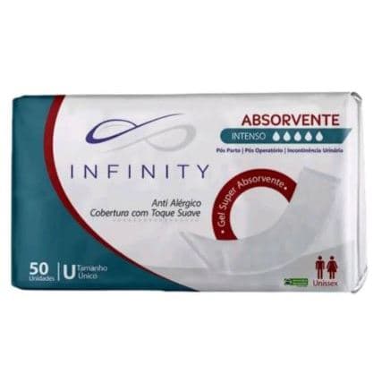 Absorvente Geriatrico INFINITY pos parto com 50 UNIDADES CADA