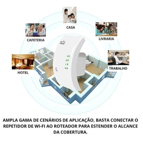 Repetidor Amplificador De Sinal Wifi 600/mbps Ultra Rápido sinal forte MM