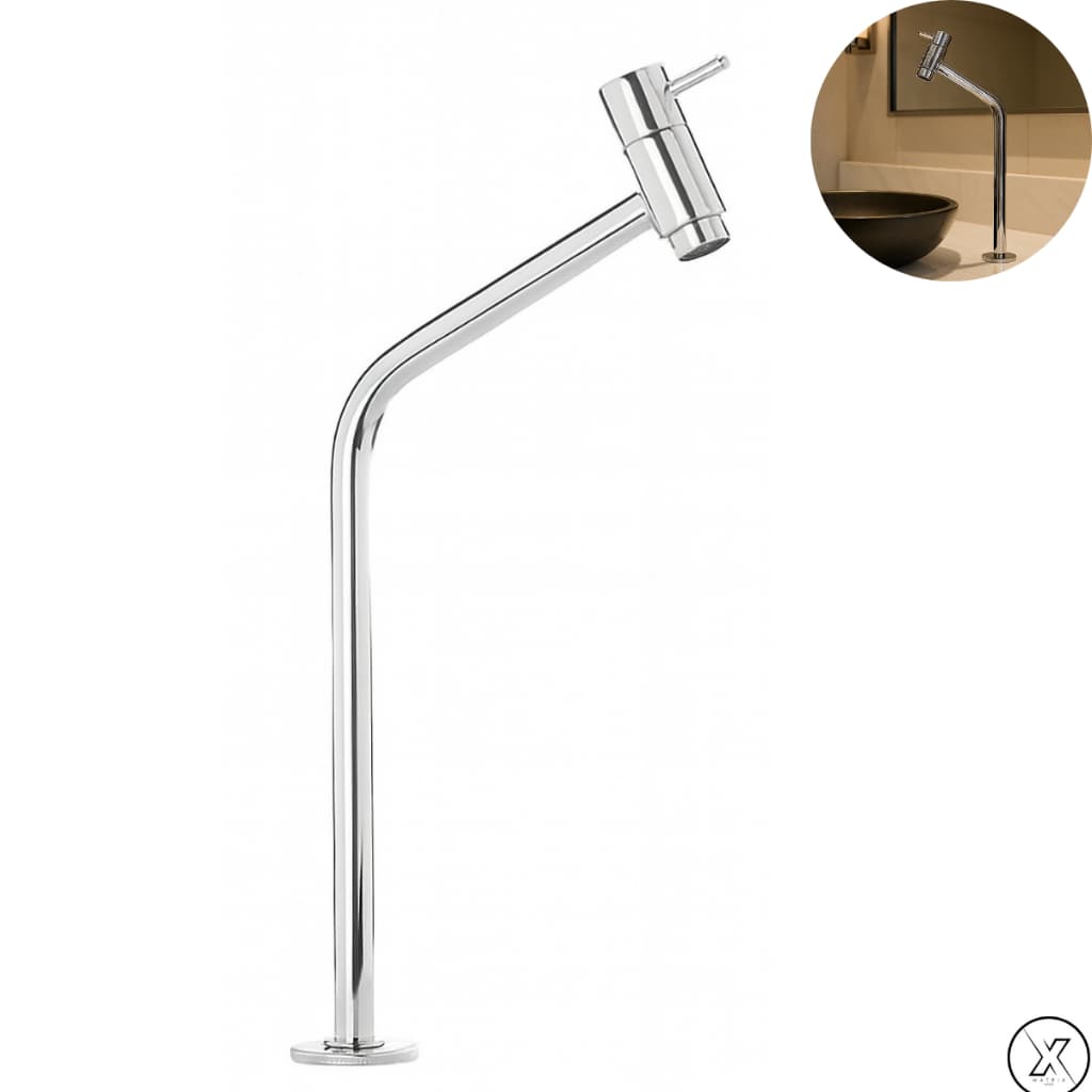 Torneira Link Abs Luxo Cromada Cuba De Banheiro Bancada Lavabo Lavatório