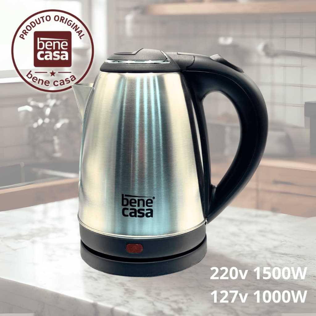 Chaleira Elétrica Bene Casa Inox 1,8L Super Rápido