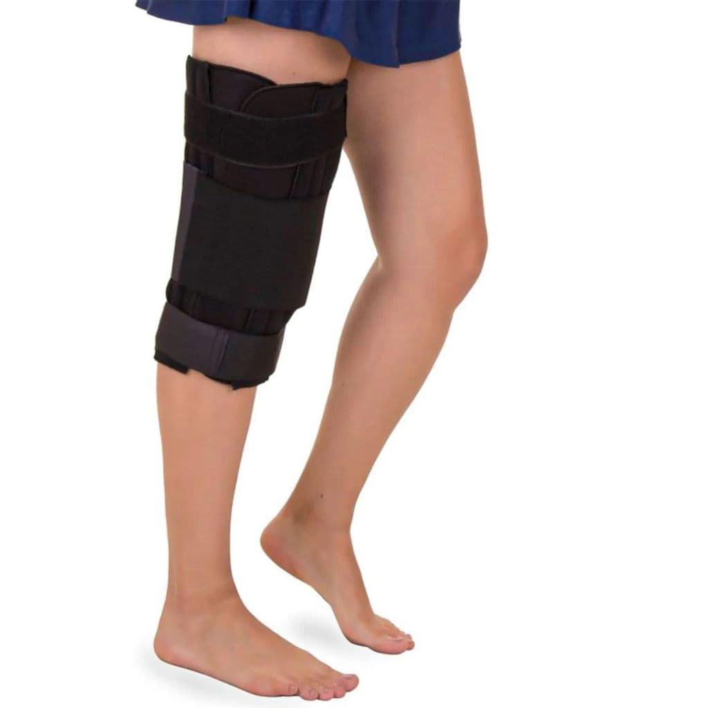 Ortese Imobilizador De Joelho Parcial 32cm Bilateral Preto
