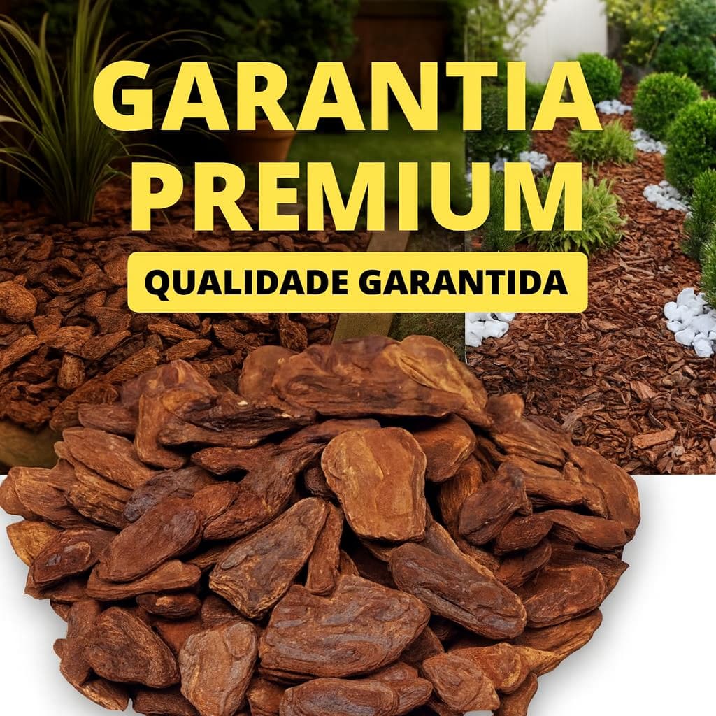 3 Litros Casca de Pinus Polida Natural – Decoração, Jardinagem e Paisagismo | Durabilidade Garantida