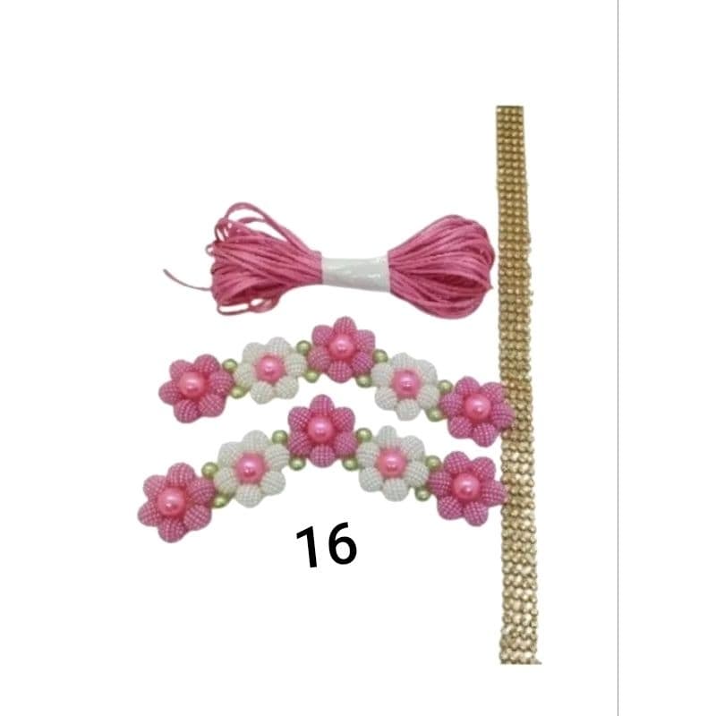 kit trama de pérolas para costumizar chinelo