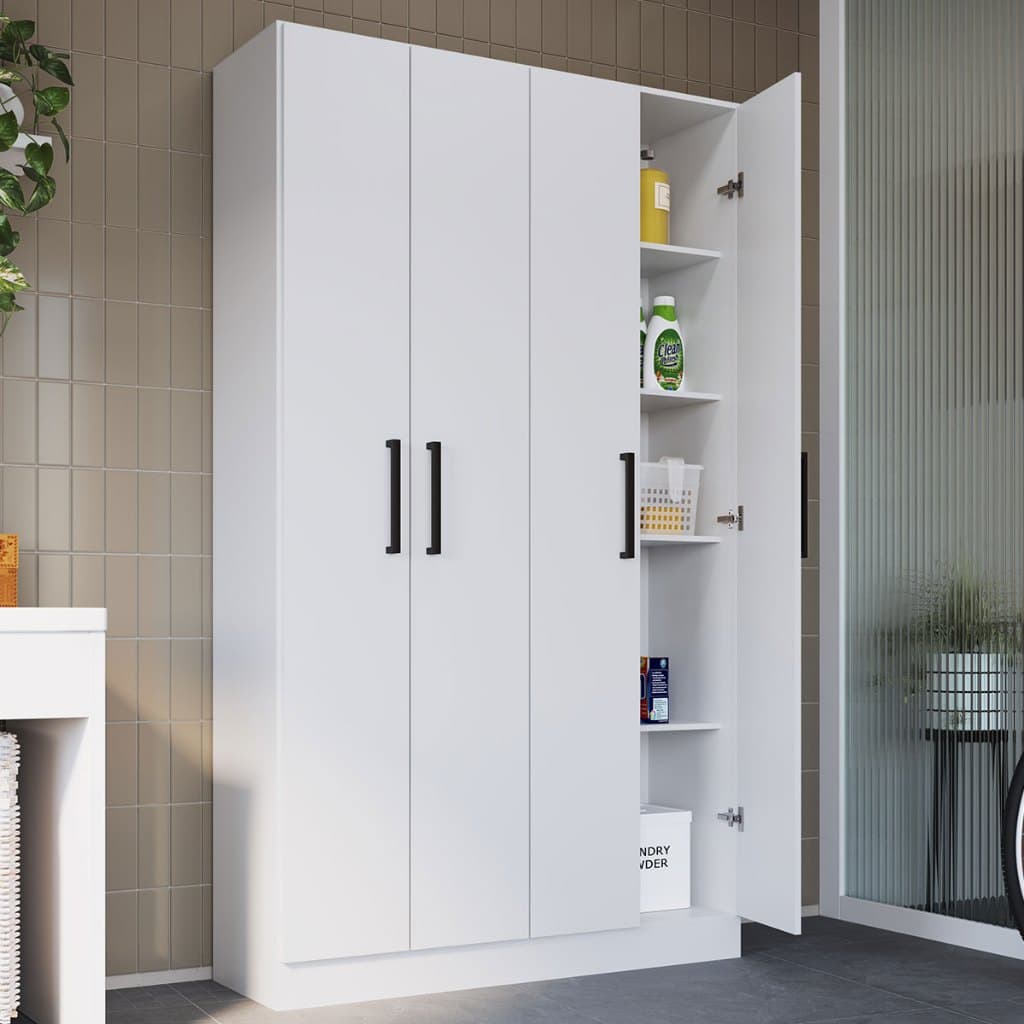 Armário Multiuso Riviera 4 Portas 8 Prateleiras