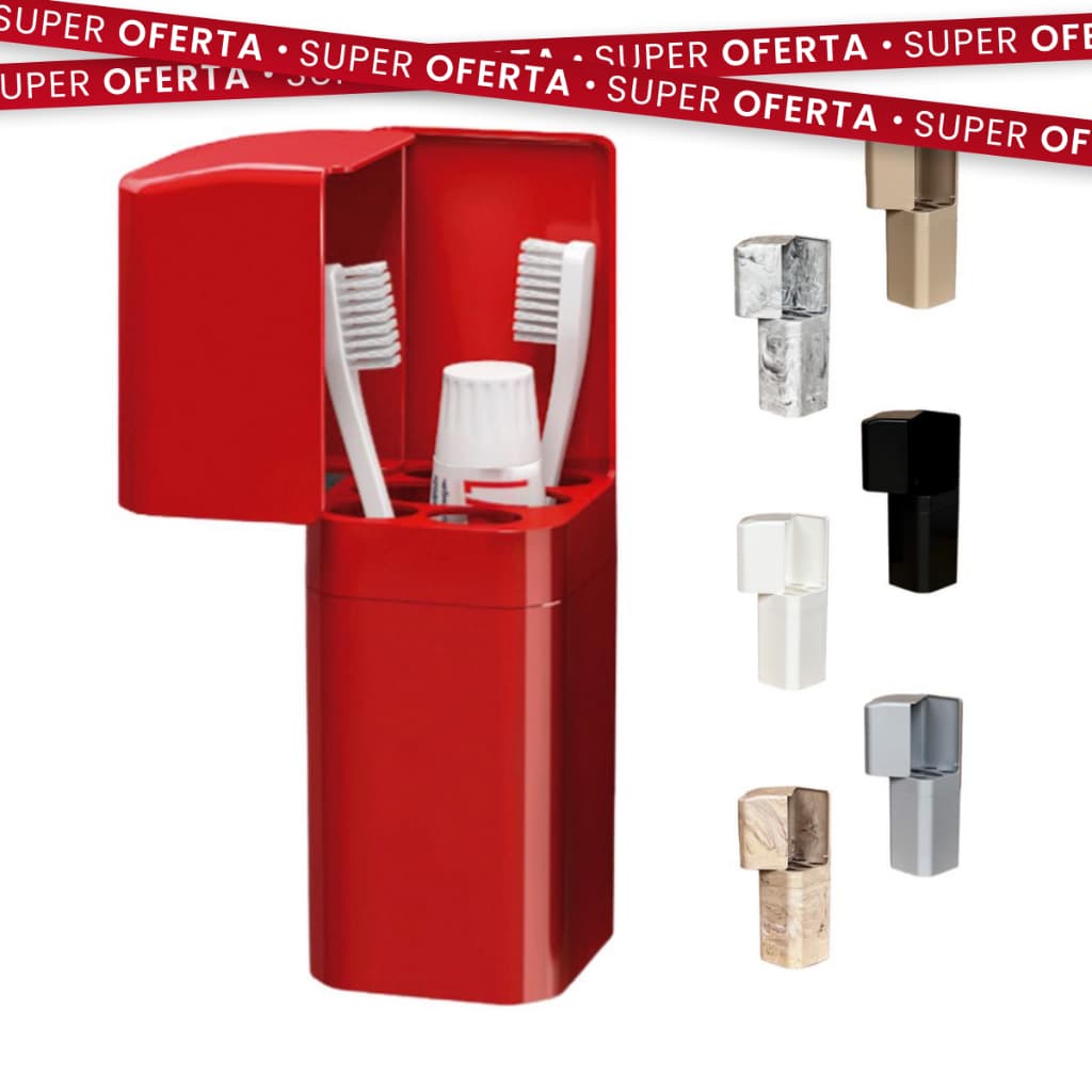 PROMO ✅ Porta Escovas e Creme Dental | com Encaixe Adesivo