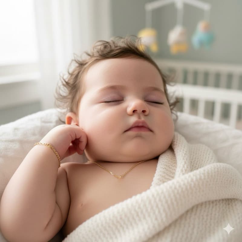 conjunto corrente e pulseira bebê e infantil  folheado a ouro 18k