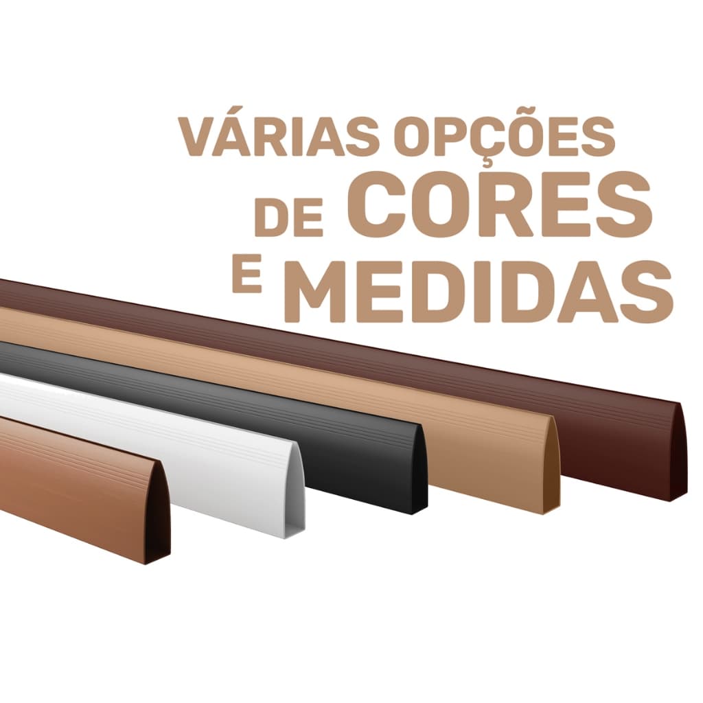 Protetor Saia de Porta Facilit Branca, Preta, Mogno, Cerejeira