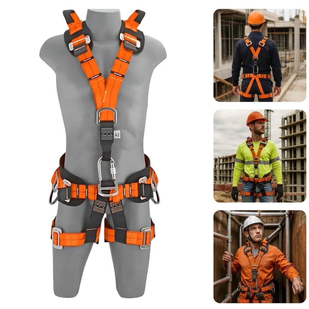 Cinto Para Trabalho Em Altura 7 Argolas Facintos Tipo Paraquedista Epi Resgate Espaço Confinado