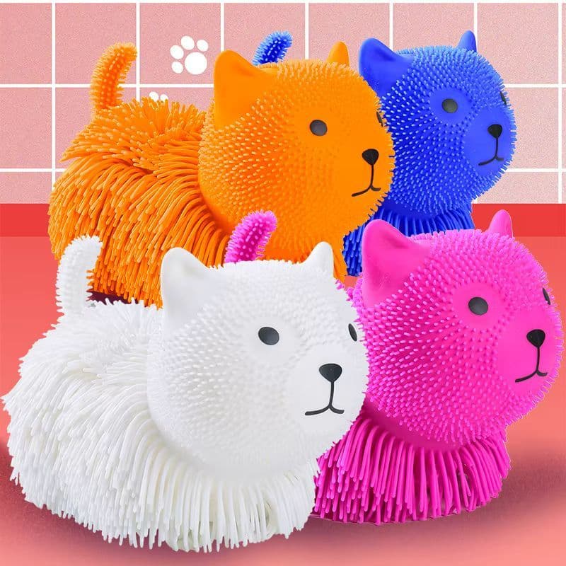 Boneco Brinquedos Gatinho Antistress De Apertar Squish Várias Cores