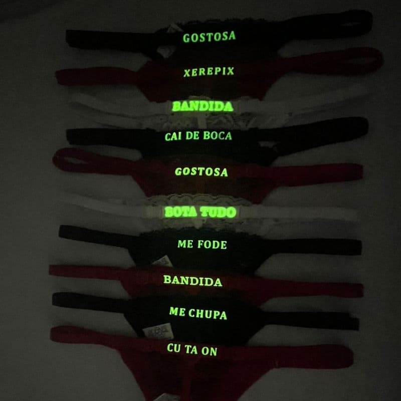 Calcinha Brilha no Escuro / Neon Fio Dental - Naju Lingerie