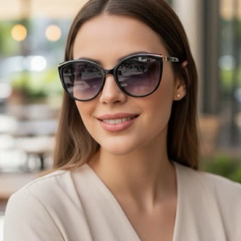 Óculos de Sol Modelo Feminino Gatinho Elegante da Moda