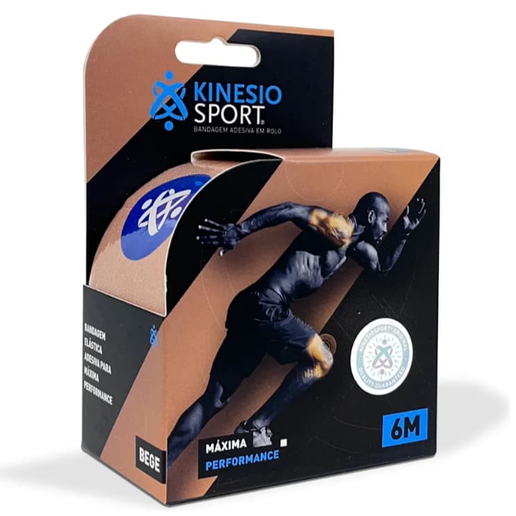 Bandagem Elastica Adesiva Kinesio  - KinesioSport 5cm X 6m - Bege