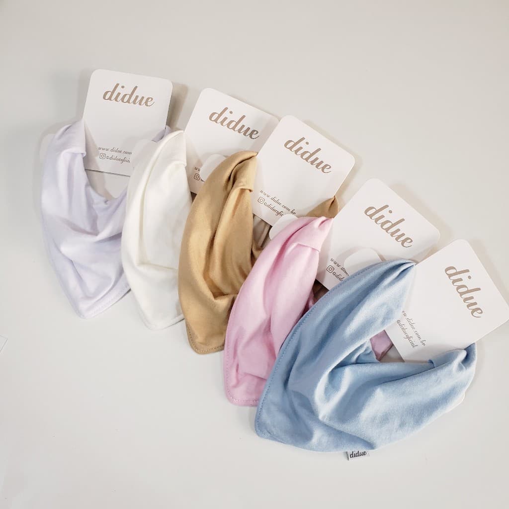 Babador bandana de malha 100% algodão tripla camada – Didue [Babador/babeiro bebê]
