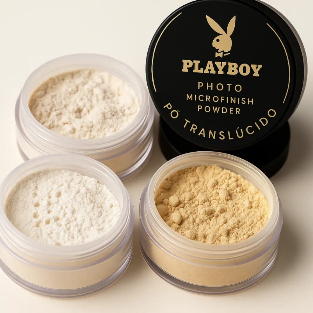 Pó Translúcido Pro Playboy – 3 Cores prova d'água