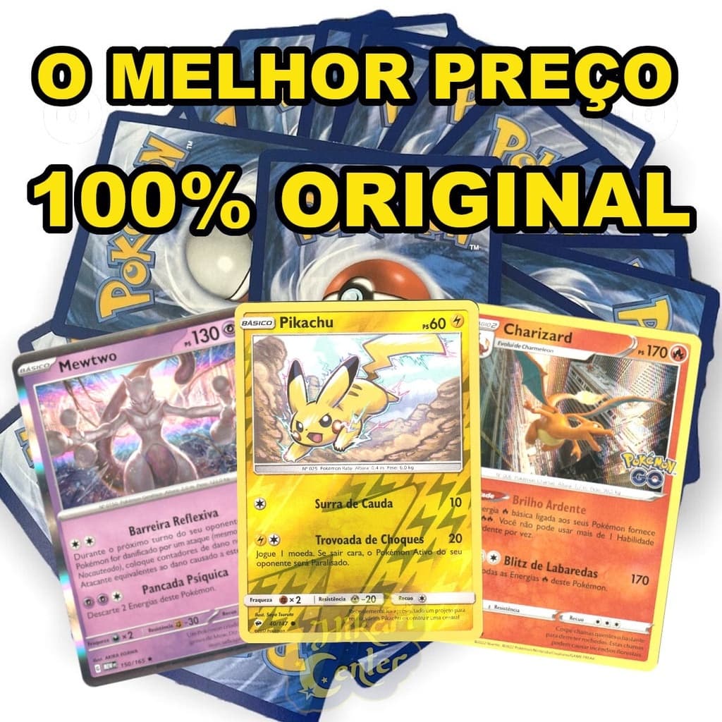 POKÉMON ORIGINAL LOTES ATÉ 110 CARTAS [ ORIGINAL COPAG ]