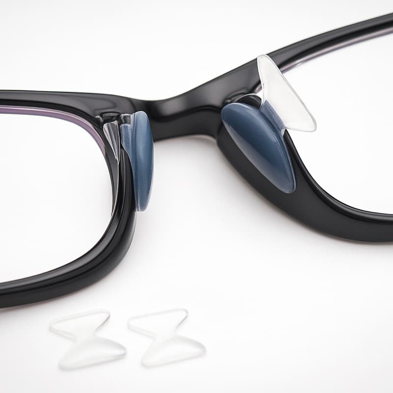 Plaquetas De Silicone Adesivas Para Óculos De Acetato - Conforto | Ajuste Anatômico | Antiderrapante E Fácil Aplicação