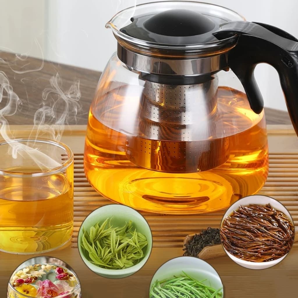 Chaleira Com Infusor De Vidro 950 OU 500 ML (NÃO VAI AO FOGO) Para Chá Bule Varios Modelos