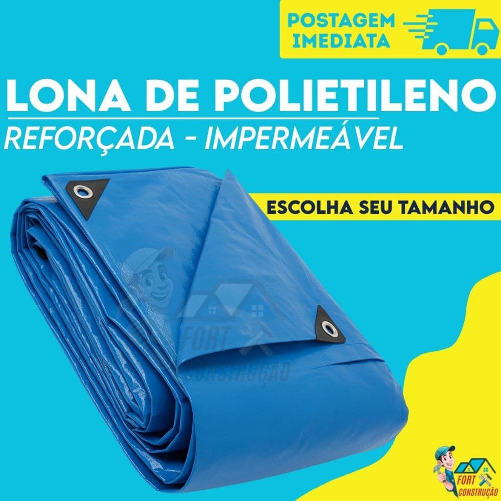 Lona Plastica Carreteiro Impermeável  Piscina 2x2 3x2 3x3  4x3 4x4 5x3 5x4 Reforçada Encerado