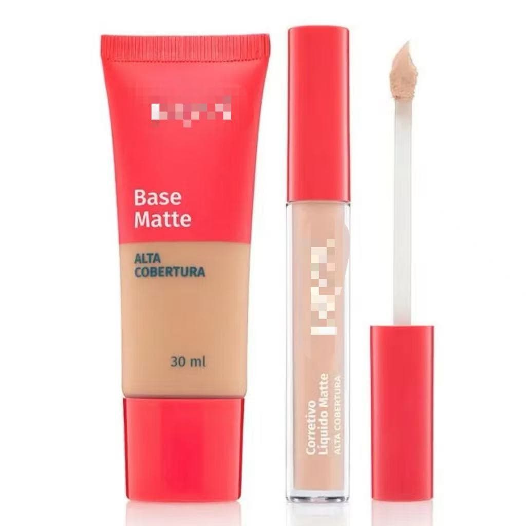 Kit Base Matte Alta Cobertura + Corretivo Matte  Promoção