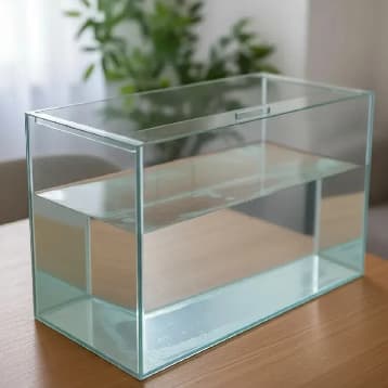 Aquário N6 Retangular 45x21x28cmr 28 Litros Beteira Vidro 3mm Incolor para Peixes e Plantas Ornamental