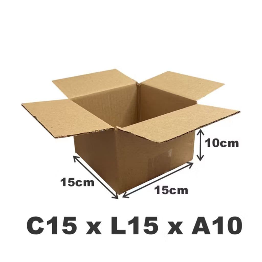 25 Caixas De Papelão 15X15X10 Embalagem Parda Tipo Maleta para Envios Sedex Pac correios E-commerce