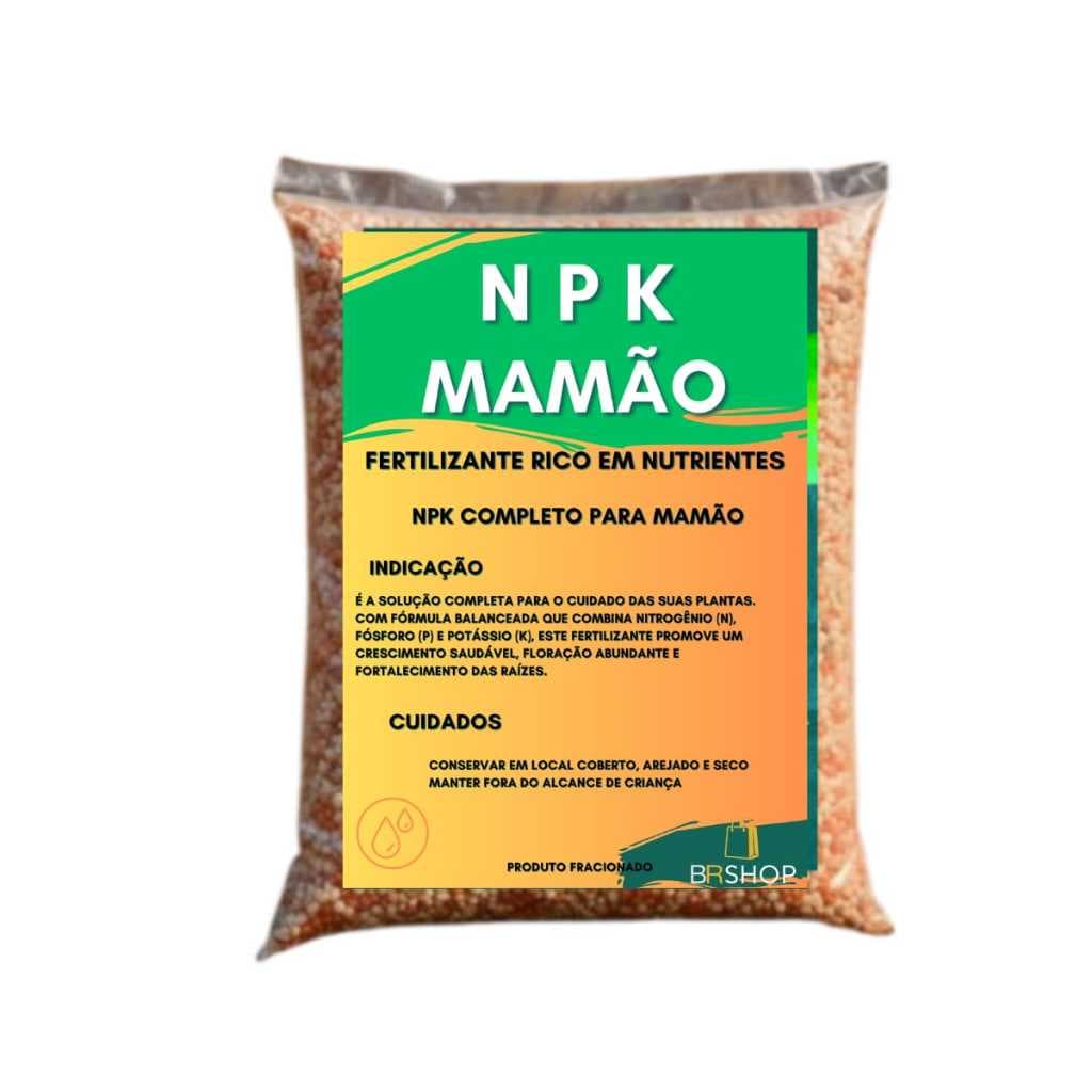 Nutriente para MAMÃO NPK + Micronutrientes Frutifocação e Crescimento 1kg