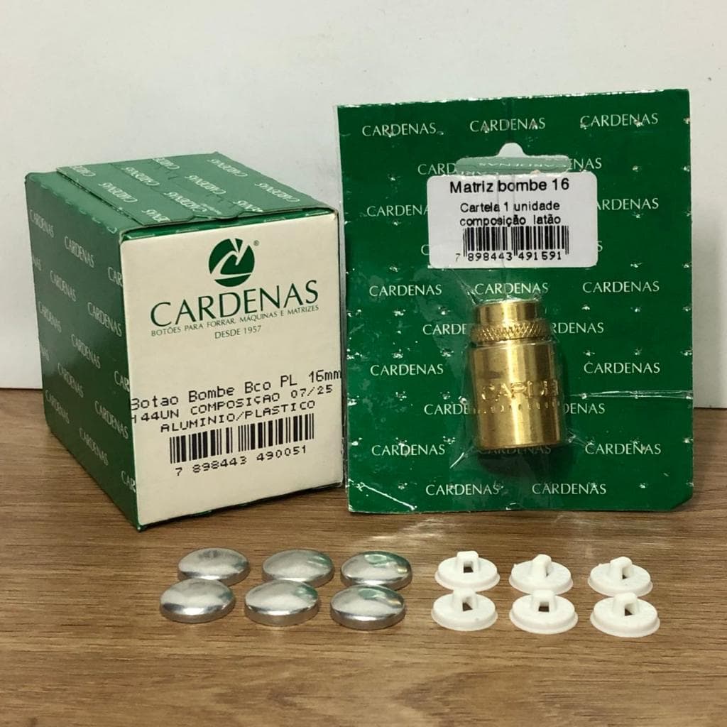 KIT CARDENAS Bombe Plástico 144 un e Matriz de Aplicação para forrar