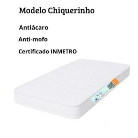 Colchão de Berço Chiqueirinho Moisés 100x70x10cm Impermeável Espuma Baby