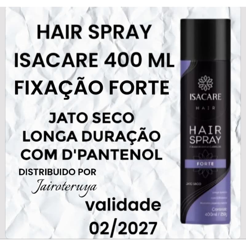 HAIR SPRAY FIXADOR ISACARE 400ML FORTE