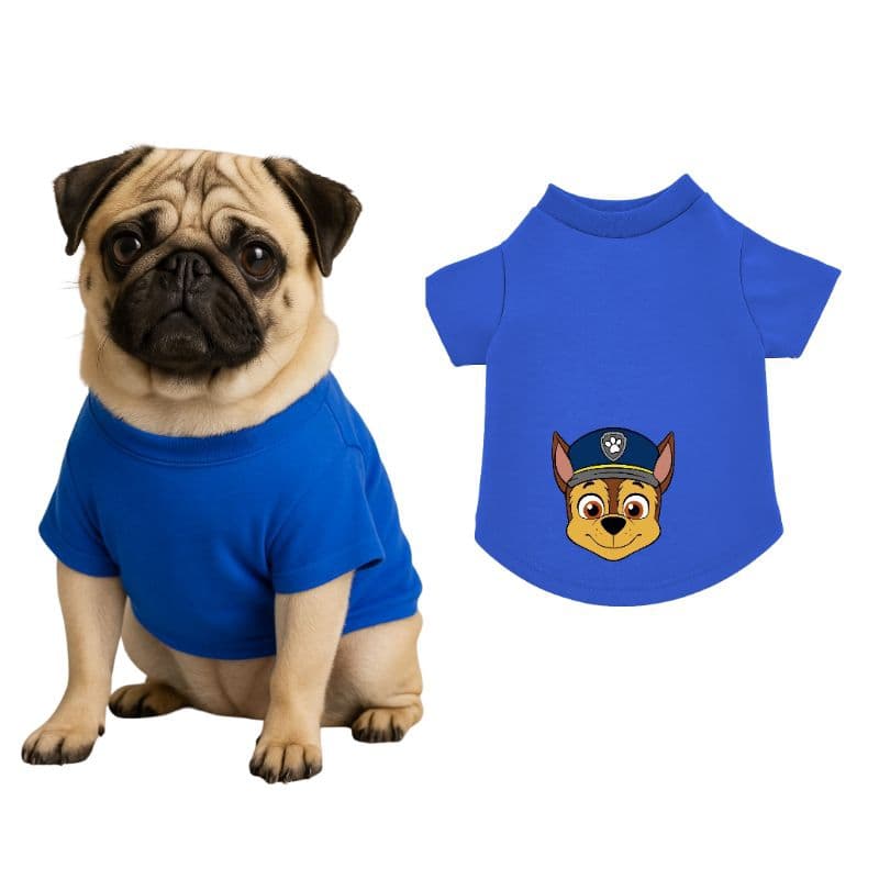 Roupa para pet verão camiseta para pet cães e gatos 100% algodão/patrulha canina