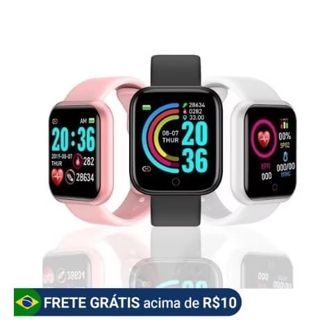 Pulseira inteligente D20 relógio inteligente para Android e IOS, unissex