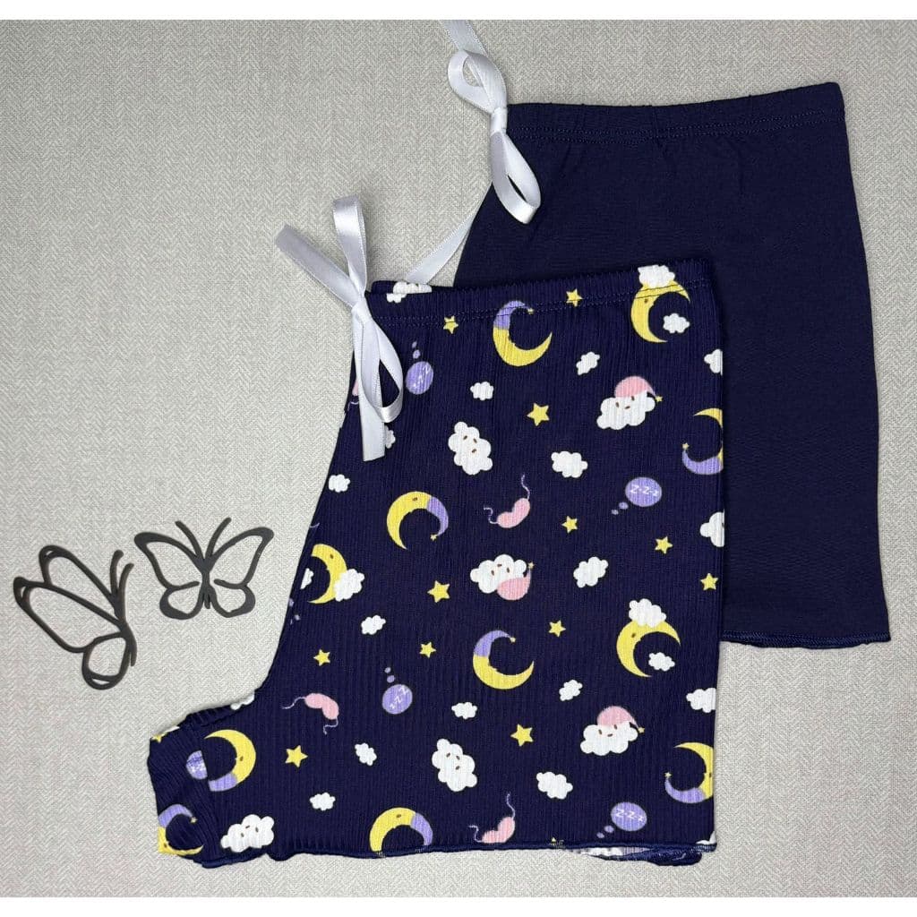 Kit de 2 Shorts para Dormir Pijama Suede Confortável